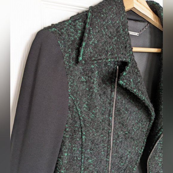 Elie Tahari Francis leather and tweed jacket - Picture 12 of 12